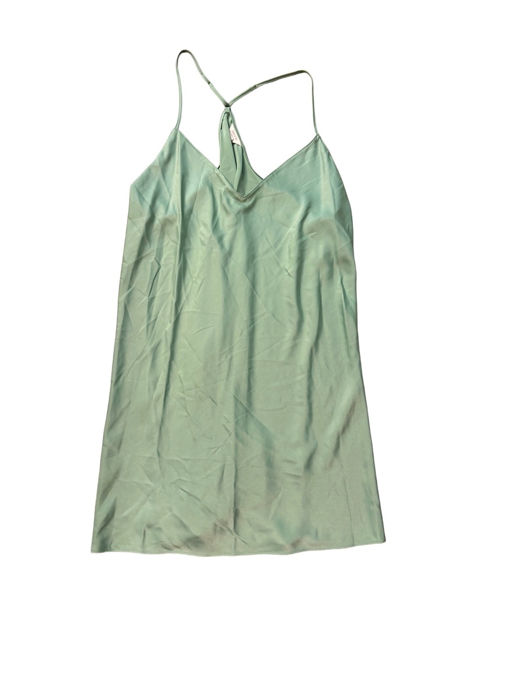 NWT State of Day by Macy’s Sage Green Satin Mini Slip Dress Oversized XXL